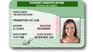 victorian fake id card